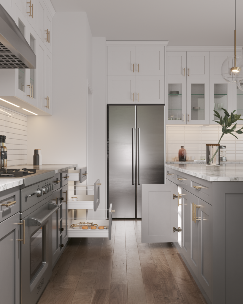 Gray Shaker -GSK kitchen
