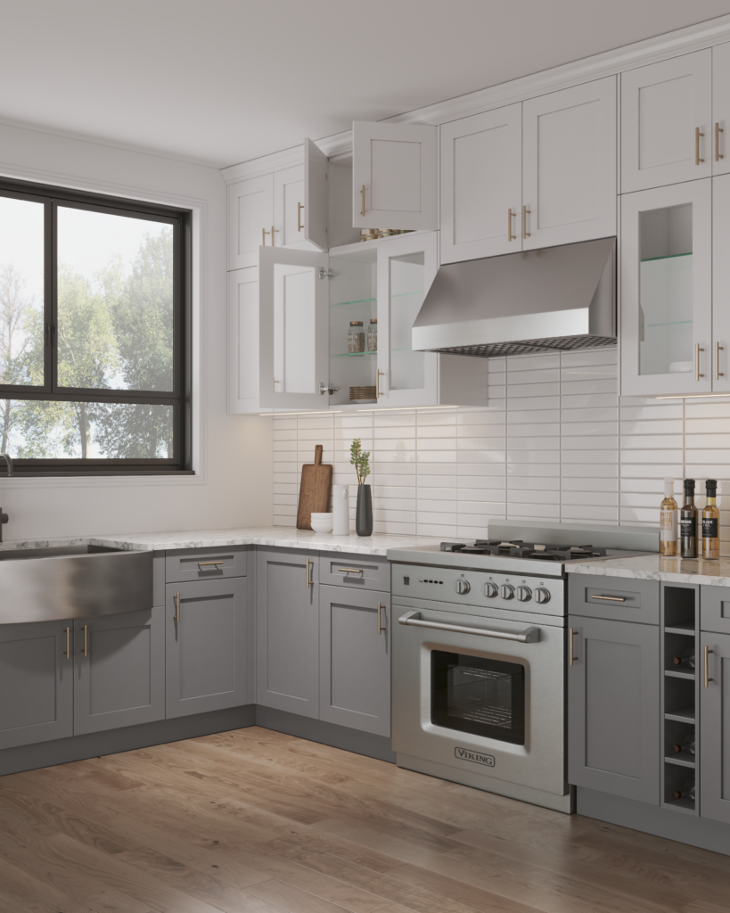 Gray Shaker -GSK kitchen